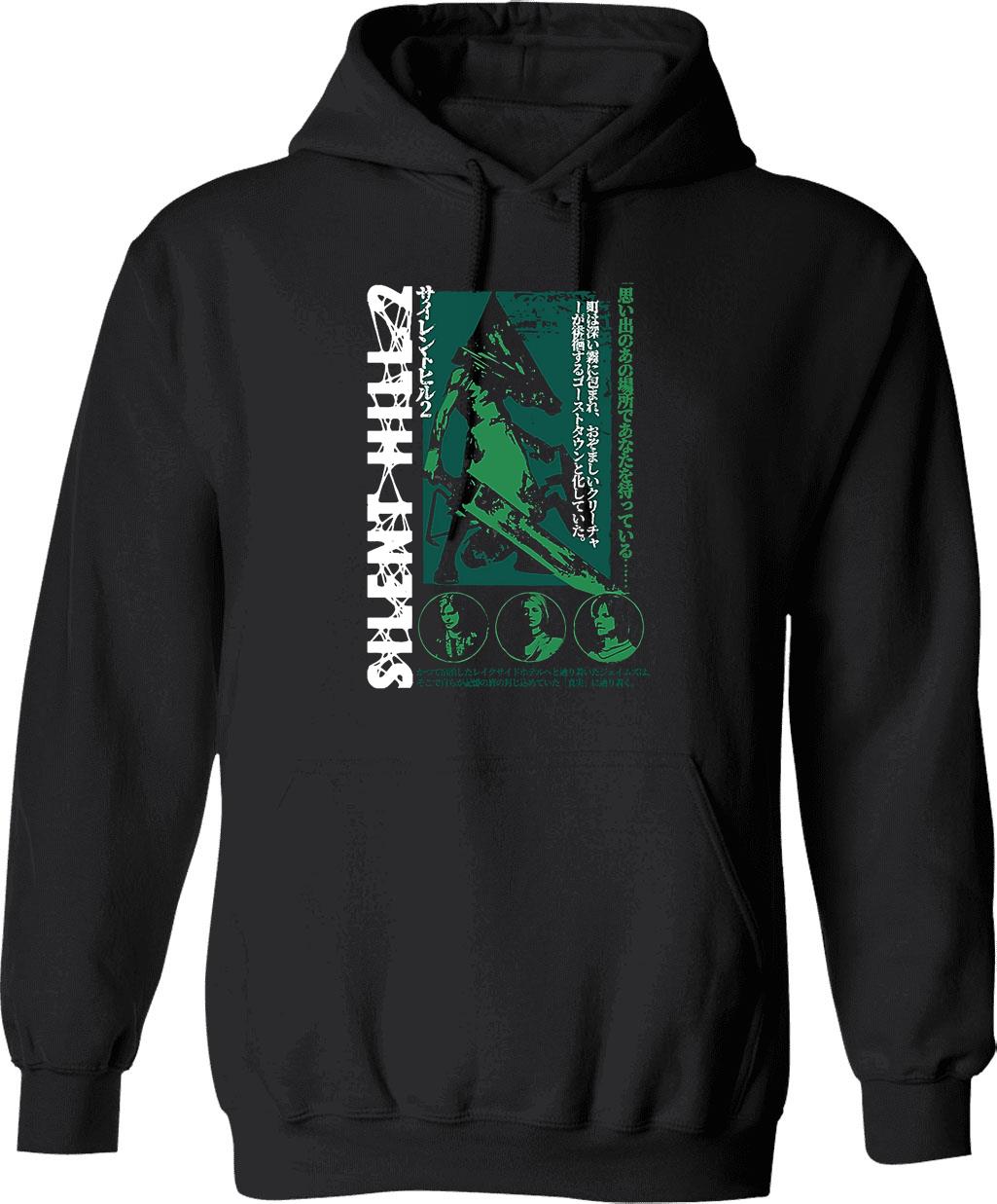 Pyramid Head Essential Graphic Pullover Hoodie - Black