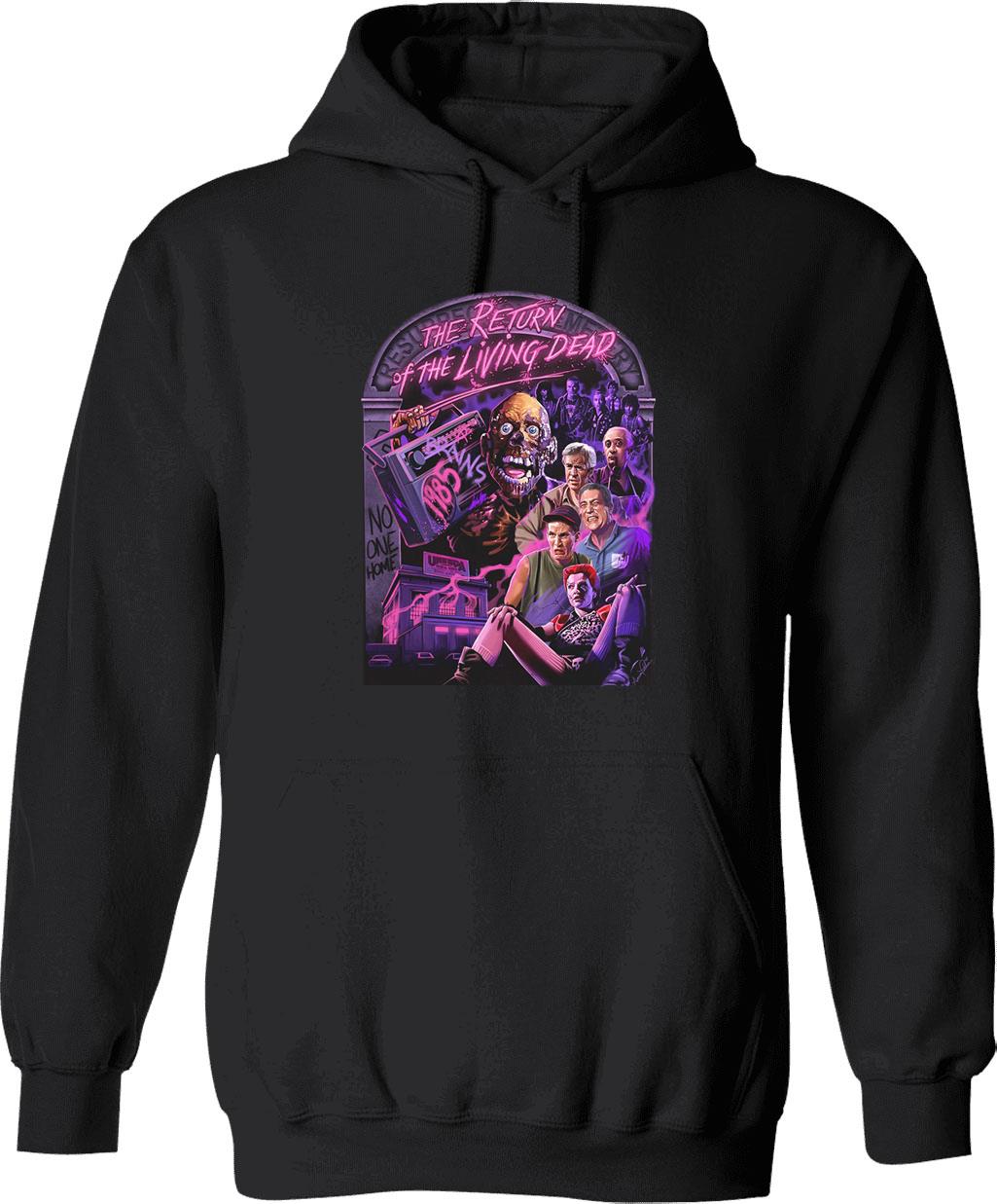 Return of The Living Dead No One Home Graphic Pullover Hoodie - Black