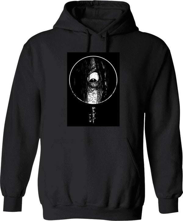 Ringu Premium Classic Graphic Pullover Hoodie - Black