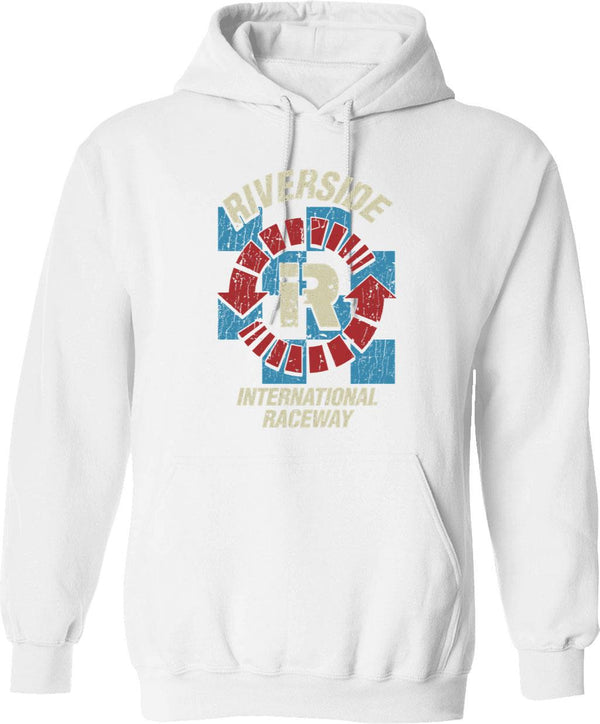 Riverside International Raceway 1957 Graphic Pullover Hoodie - White