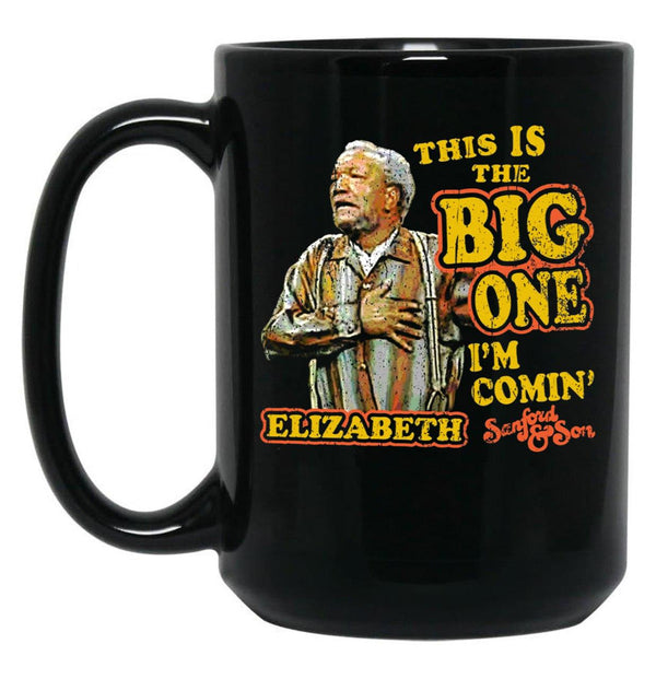 Sanford and Son Heart Attack Black Coffee Mug, Gift Coffee Mug - Black