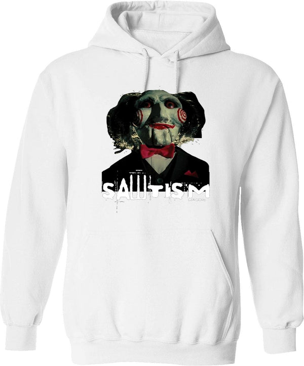 Sawtism Essential Graphic Pullover Hoodie - White