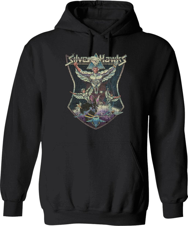 Silverhawks 1986 Graphic Pullover Hoodie - Black