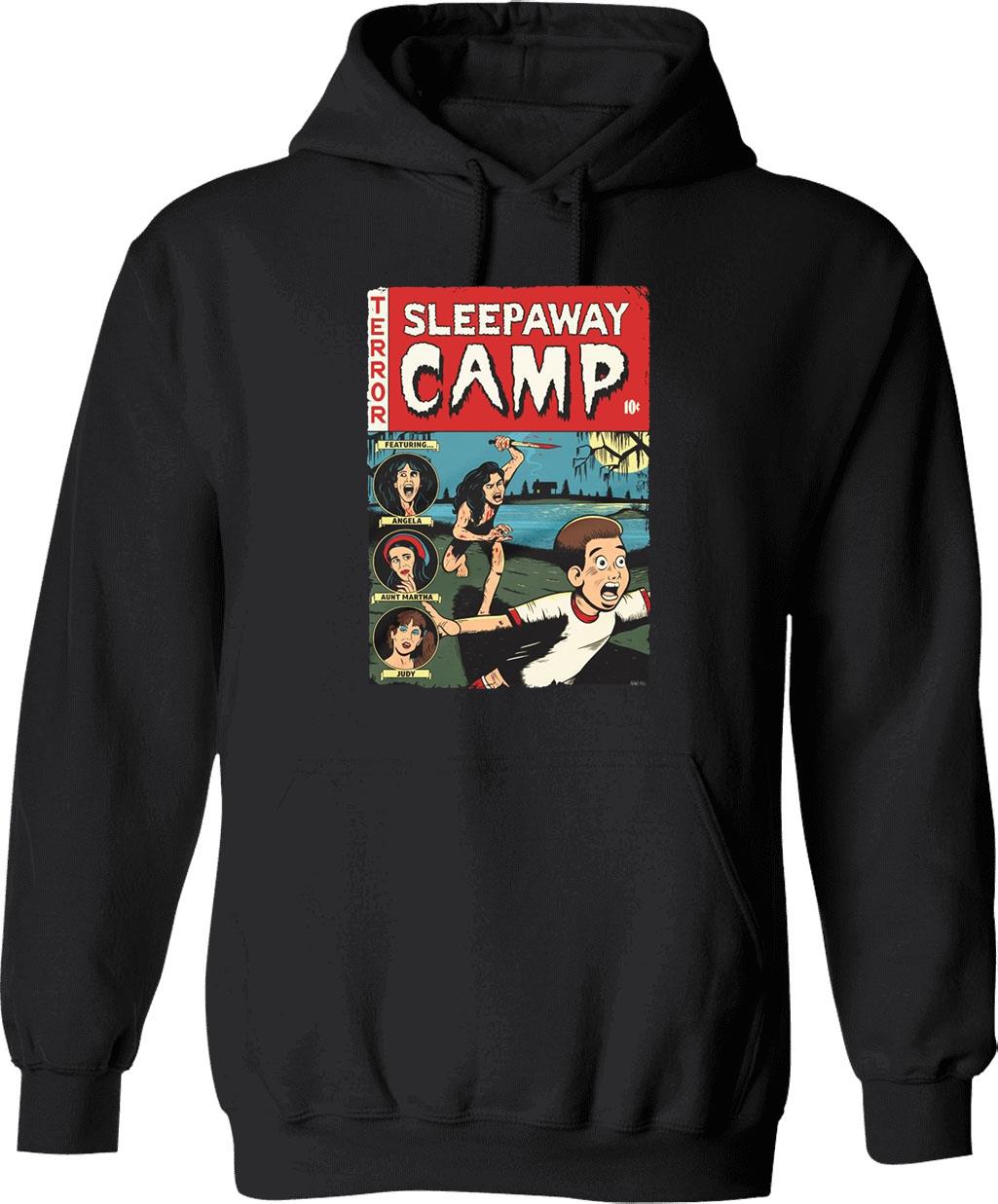Sleepaway Camp Tales from The Waterfront 555555 Graphic Pullover Hoodie - Black