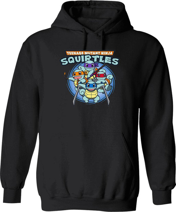 Teenage Mutant Squirtles Graphic Pullover Hoodie - Black