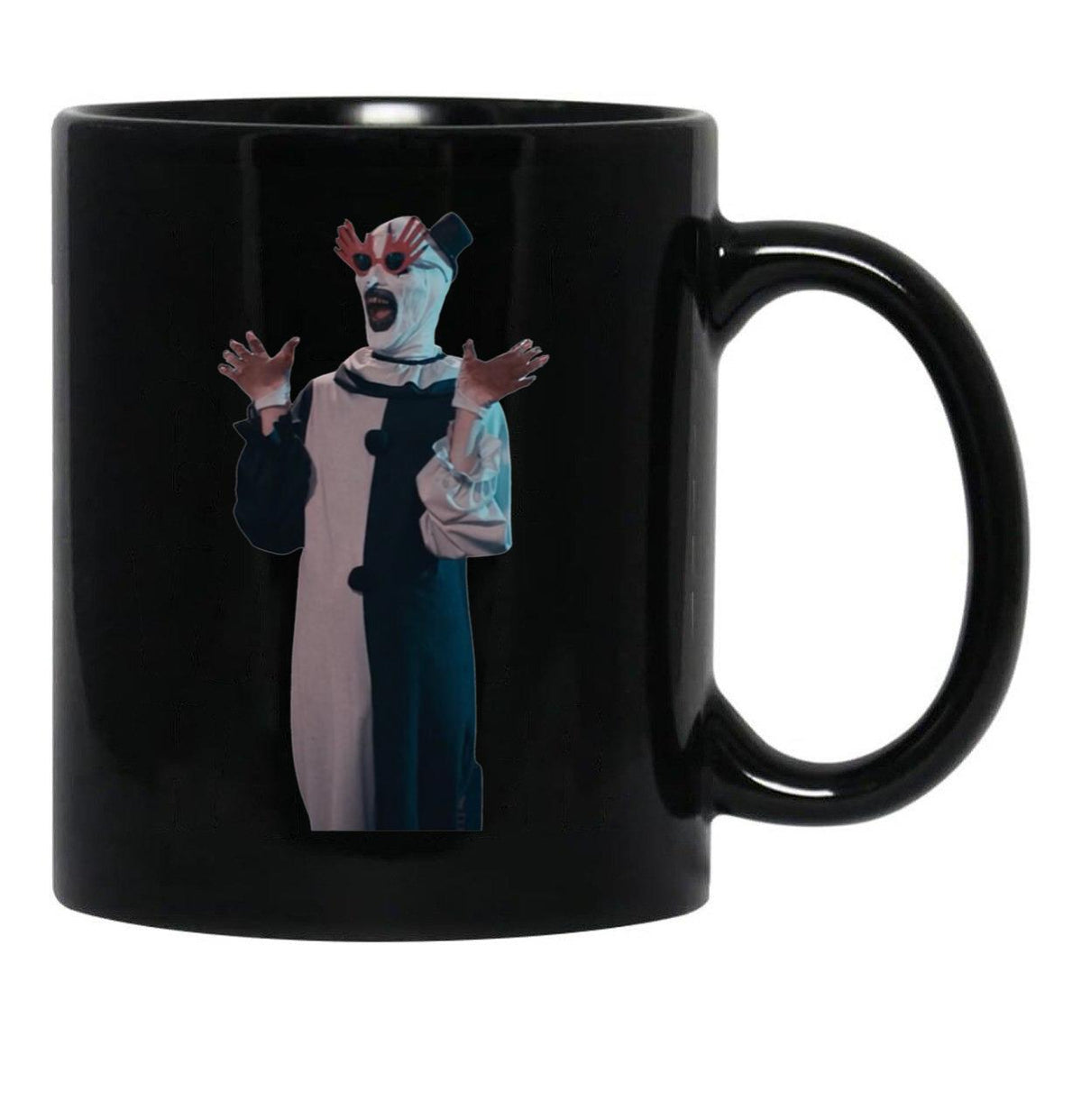 Terrifier Art The Clown Sunglasses Black Coffee Mug, Gift Coffee Mug - Black