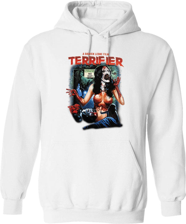 Terrifier No Exit Graphic Pullover Hoodie - White