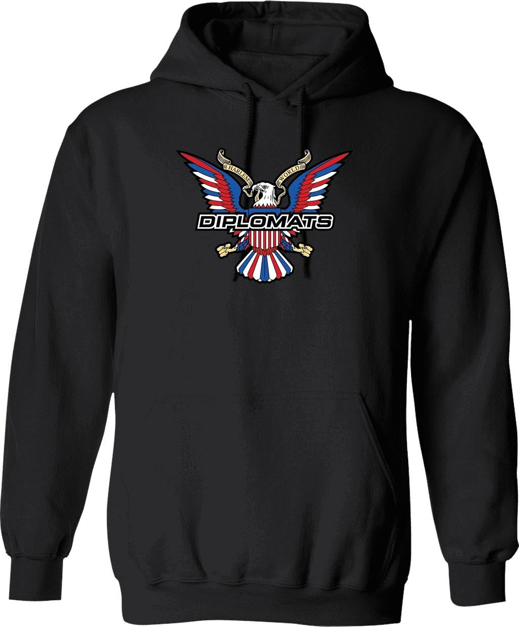 The Diplomats Harlem World Graphic Pullover Hoodie - Black