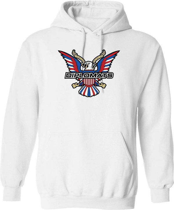 The Diplomats Harlem World Graphic Pullover Hoodie - White