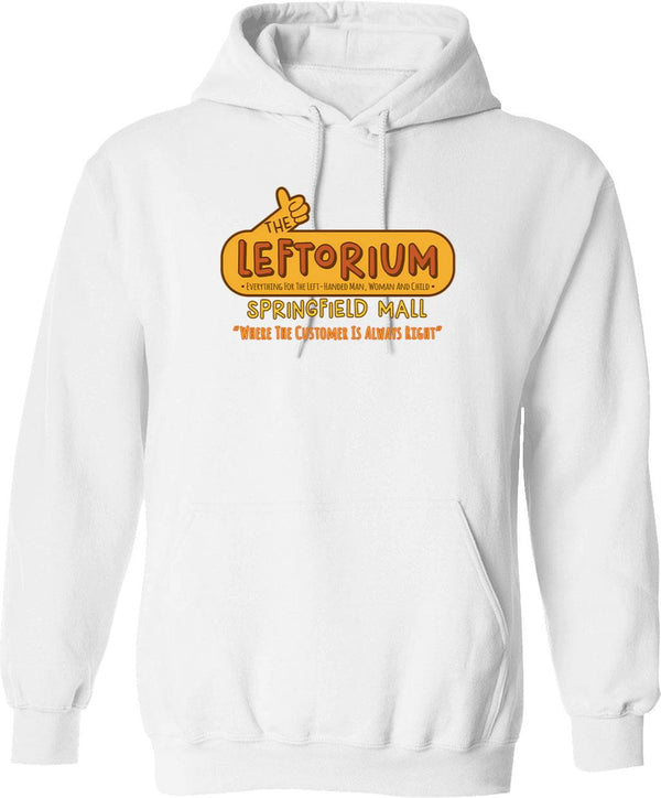The Leftorium Store Graphic Pullover Hoodie - White