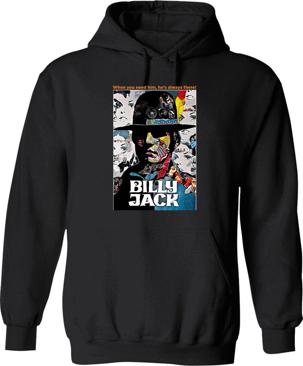 The Legend of Billy Jack Poster Graphic Pullover Hoodie - Black