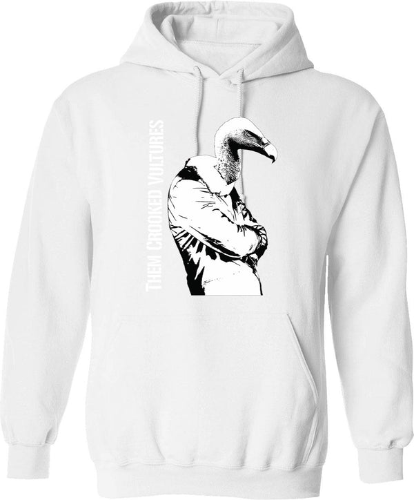 Them Crooked Vulture Graphic Pullover Hoodie - White