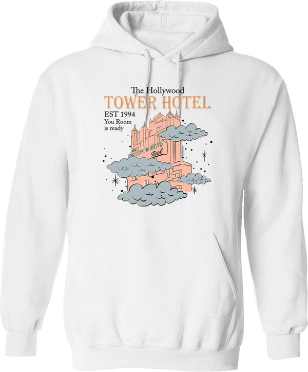 Tower Hotel Your Room is Ready Est 1994 Tower of Terror Family Matching Graphic Pullover Hoodie - White