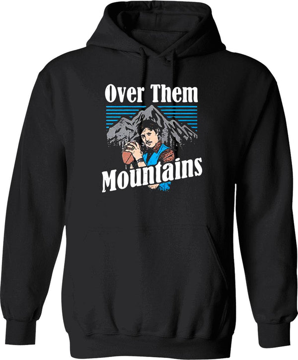 Uncle-Rico-Over-Them-Mountains-Hoodie-W Graphic Pullover Hoodie - Black