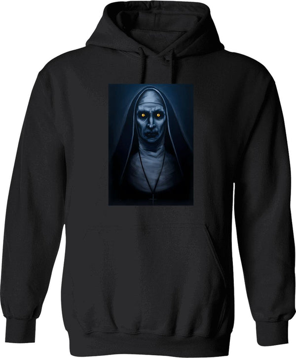 Valak Painting Graphic Pullover Hoodie - Black