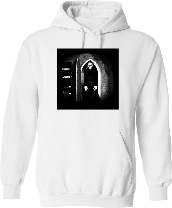 Vintage Nosferatu Movie Photo Classic Graphic Pullover Hoodie - White