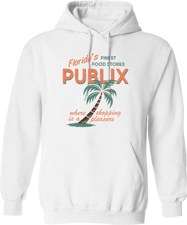 Vintage Publix Florida's Finest Food Stores Graphic Pullover Hoodie - White