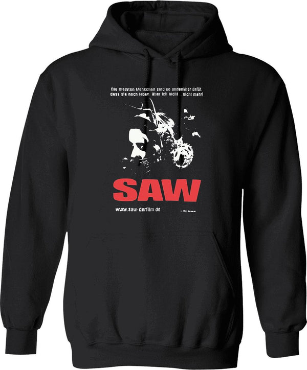Vintage Saw 2004 Movie Promo Essential Graphic Pullover Hoodie - Black