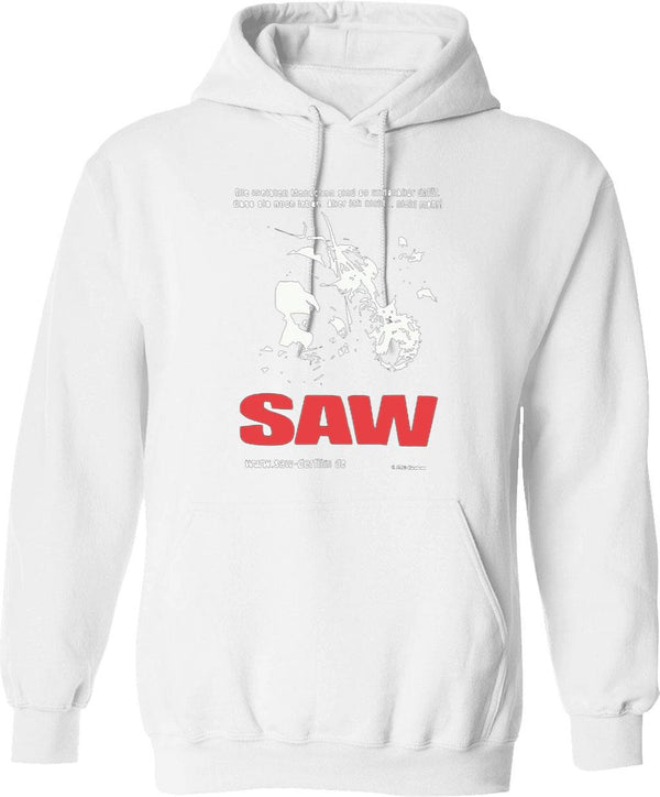 Vintage Saw 2004 Movie Promo Essential Graphic Pullover Hoodie - White