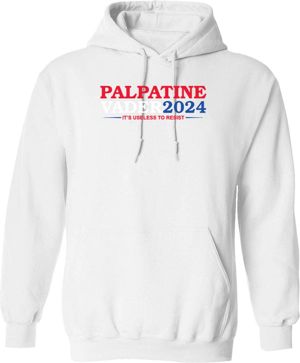 Vote Palpatine Vader 2024 Graphic Pullover Hoodie - White