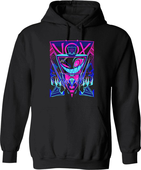 Vox Hazbin Hotel Classic Graphic Pullover Hoodie - Black