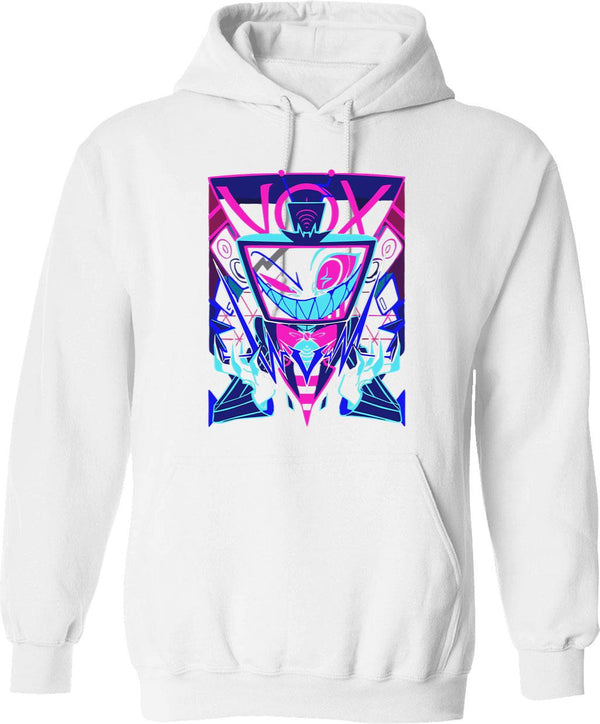 Vox Hazbin Hotel Classic Graphic Pullover Hoodie - White