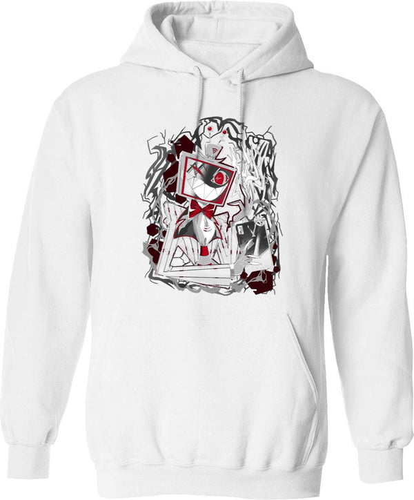 Vox Hazbin Hotel Hoodie Design Essential Essential Graphic Pullover Hoodie - White