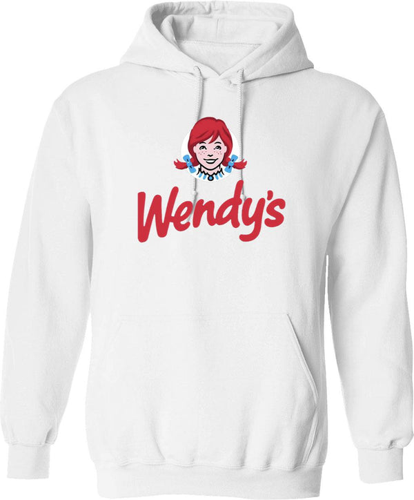 Wendy Fast Food Restaurant Logo Essential Graphic Pullover Hoodie - White