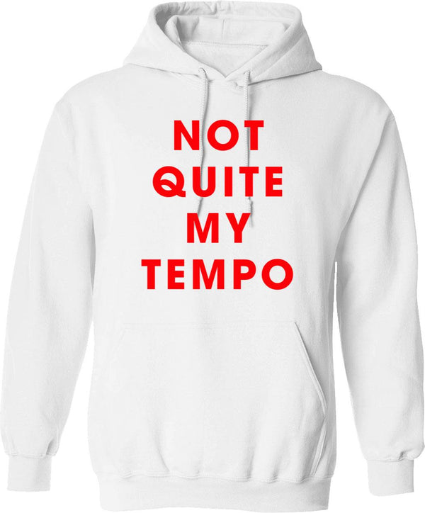 Whiplash - NOT QUITE MY TEMPO Graphic Pullover Hoodie - White