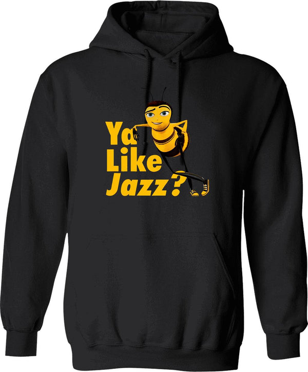 Ya Like Jazz Bee Movie Graphic Pullover Hoodie - Black