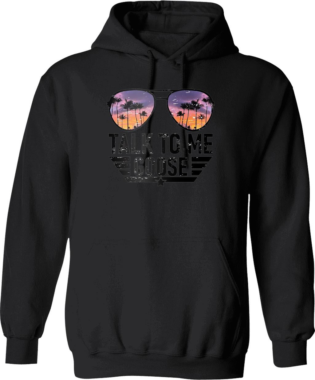 talk Graphic Pullover Hoodie - Black
