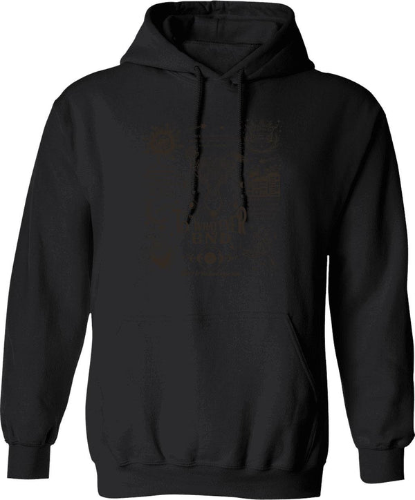 to Whatever End Throne of Glass Graphic Pullover Hoodie - Black