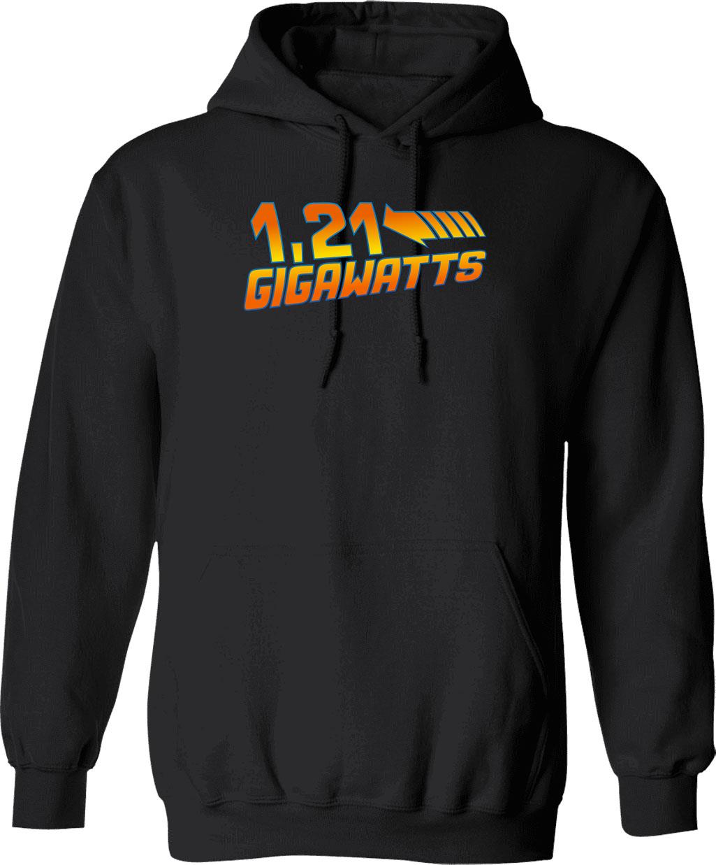 1 21 Gigawatts Graphic Pullover Hoodie - Black