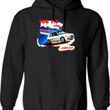 106 1.3 Rallye... Petit Lion Hoodie - Retro Graphic Pullover Hoodie - Black