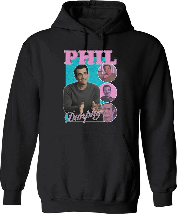 10mb Vintage Phil Dunphy Homage Bootleg Phil Dunphy - Pullover Hoodie - Black