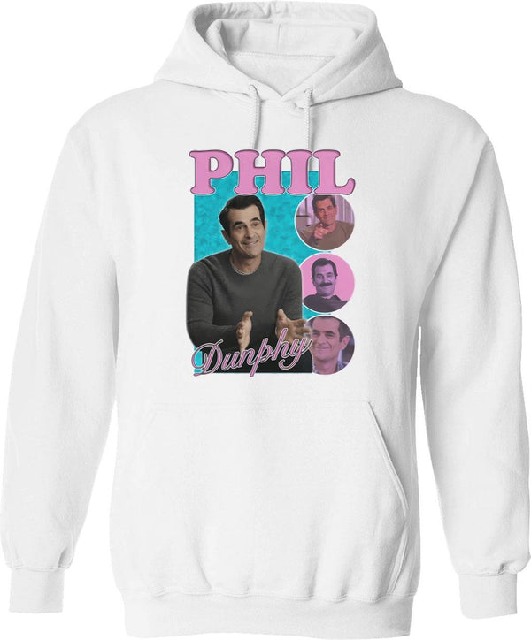 10mb Vintage Phil Dunphy Homage Bootleg Phil Dunphy - Hoodie Phil Dunphy Modern Family - White