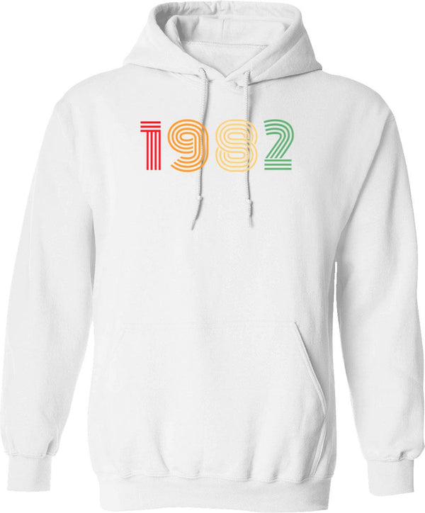 1982 Birthday Funny Hoodie - Funny Birthday Gift Pullover - White