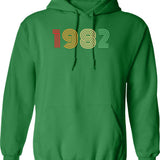 1982 Birthday Funny Hoodie - Funny Birthday Gift Pullover - Green