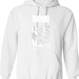 1982 Hoodie - Retro Graphic Pullover Hoodie - White