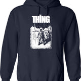 1982 Hoodie - Retro Graphic Pullover Hoodie for Men & Women - Navy