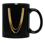 2 Chains Black Coffee Mug, Gift Coffee Mug - Black