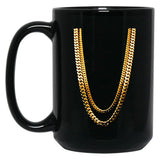 2 Chains Black Coffee Mug, Gift Coffee Mug - Black