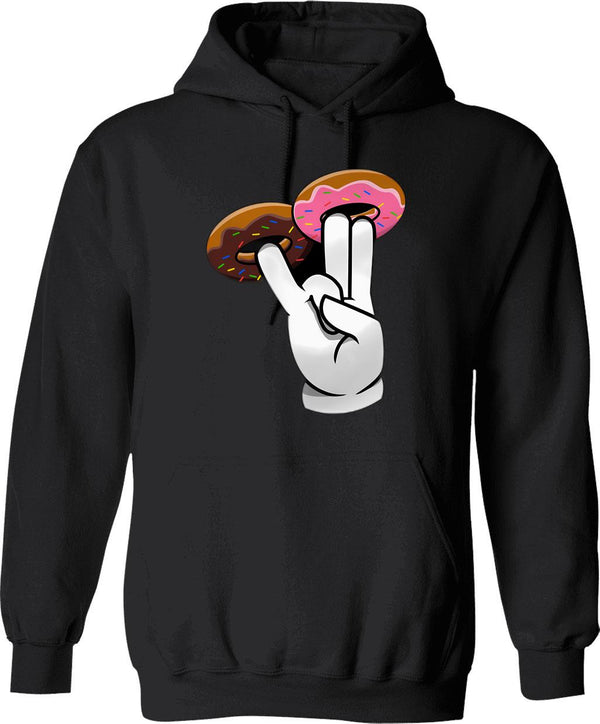 2 In The Pink 1 In The Stink Dirty Donut Funny Gift For Men Women - Donut For Sister - Donut For Wif Hoodie - Black