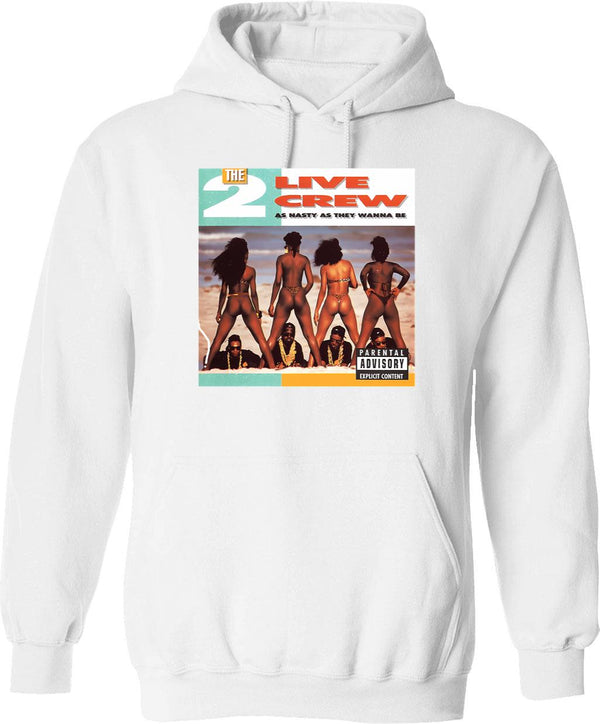 2 Live Crew Nasty As They Wanna Be Vintage Album Hip Hop Rap Hoodie - White