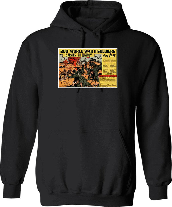 200 Ww2 Soldiers Comic Book Ad Hoodie - Black