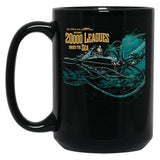 20000 Leagues Under Sea Jv Black Coffee Mug, Gift Coffee Mug - Black