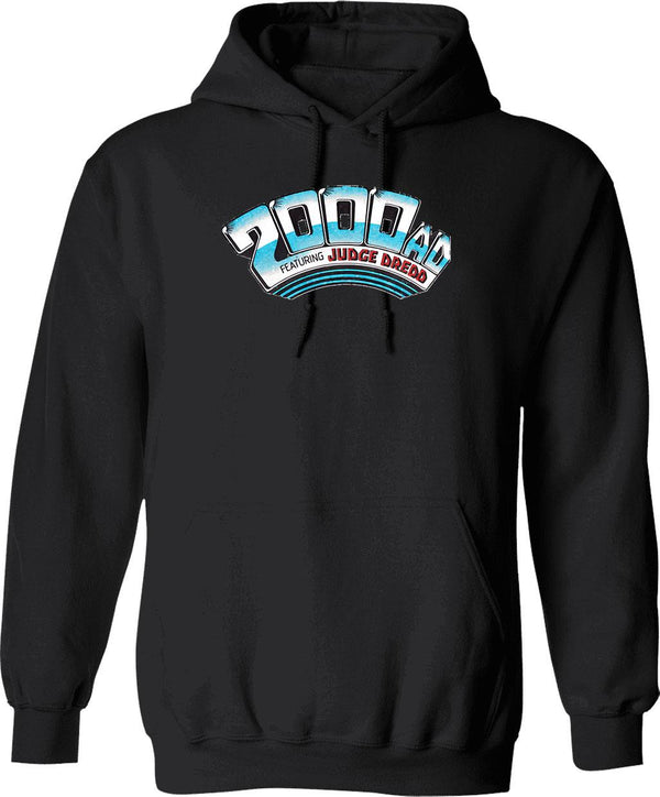 2000ad Classic Logo Classic Essential Hoodie - Retro Graphic Pullover Hoodie for Men & Women - Black