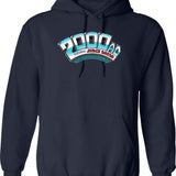 2000ad Classic Logo Classic Essential Hoodie - Retro Graphic Pullover Hoodie for Men & Women - Navy
