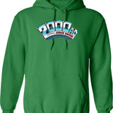 2000ad Classic Logo Classic Essential Hoodie - Retro Graphic Pullover Hoodie for Men & Women - Green