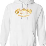 2021 Martin Guitars Essential Hoodie - Retro Graphic Pullover Hoodie for Men & Women - White